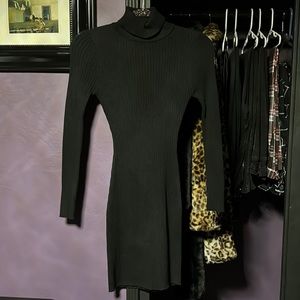 Black Turtle Neck Body Dress